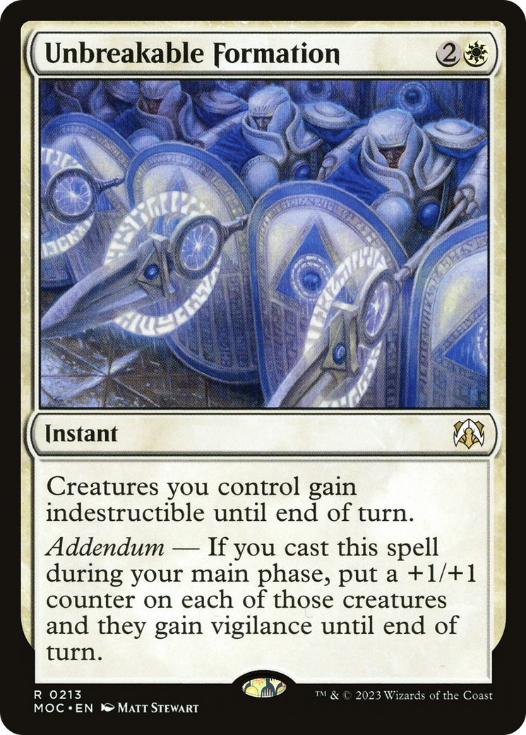 Unbreakable Formation (213) - March of the Machine Commander