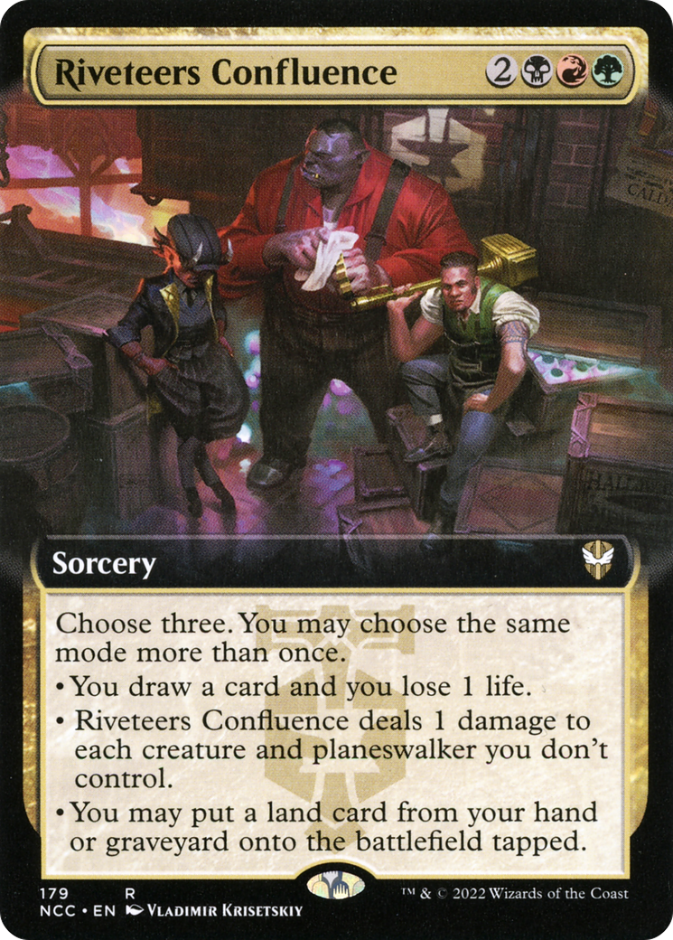 Riveteers Confluence (Extended Art) (179) - New Capenna Commander