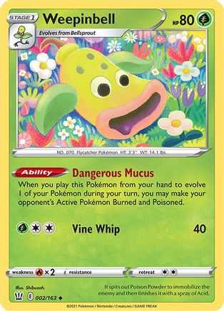Weepinbell (2) Reverse Holofoil - Battle Styles