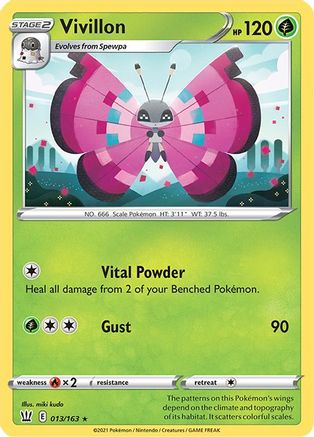 Vivillon (13) Reverse Holofoil - Battle Styles