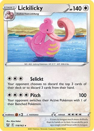 Lickilicky (114) Reverse Holofoil - Battle Styles