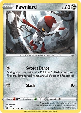 Pawniard (103) Reverse Holofoil - Battle Styles