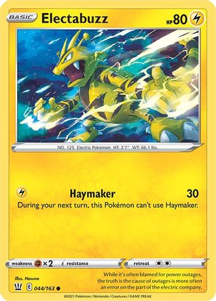 Electabuzz (44) Reverse Holofoil - Battle Styles