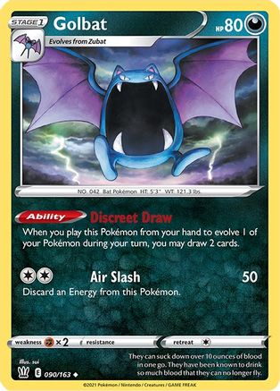 Golbat (90) Reverse Holofoil - Battle Styles