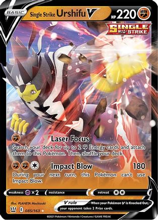 Single Strike Urshifu V (85) Holofoil - SWSH05 Battle Styles