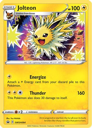 Jolteon - SWSH094 (SWSH094) Holofoil - SWSH Sword & Shield Promo Cards
