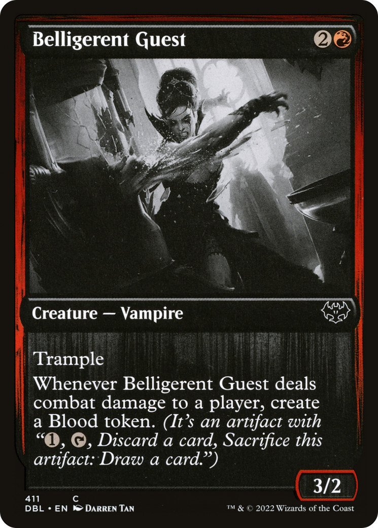 Belligerent Guest (411) Foil - Innistrad: Double Feature