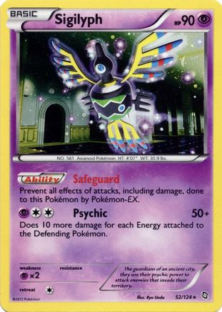 Sigilyph - 52/124 (Cosmos Holo) (52) Holofoil - Blister Exclusives