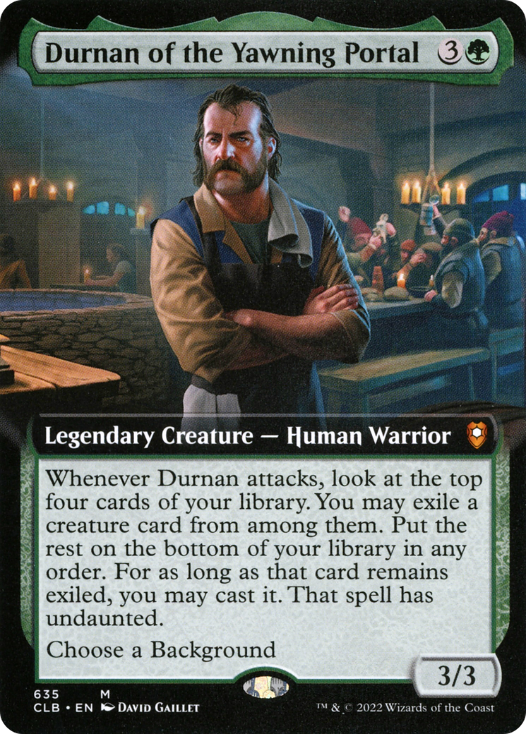 Durnan of the Yawning Portal (Extended Art) (635) Foil - Commander Legends: Battle for Baldur's Gate