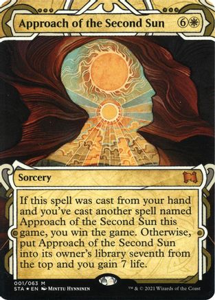 Approach of the Second Sun (001) Etched Foil - Strixhaven Mystical Archive