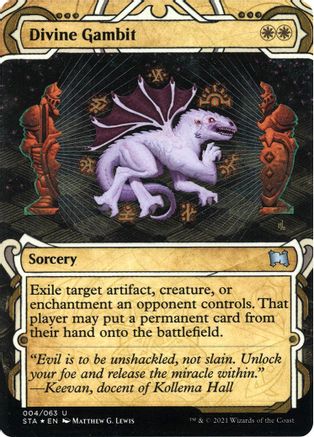 Divine Gambit (004) Etched Foil - Strixhaven Mystical Archive