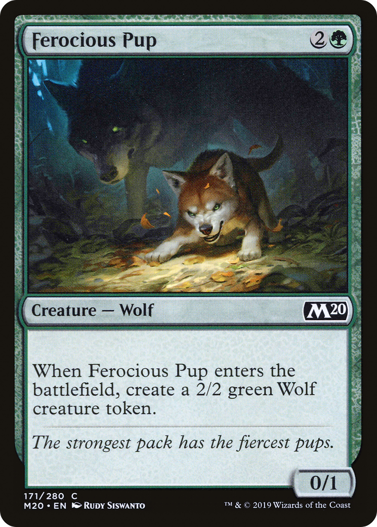 Ferocious Pup (171) Foil - Core Set 2020