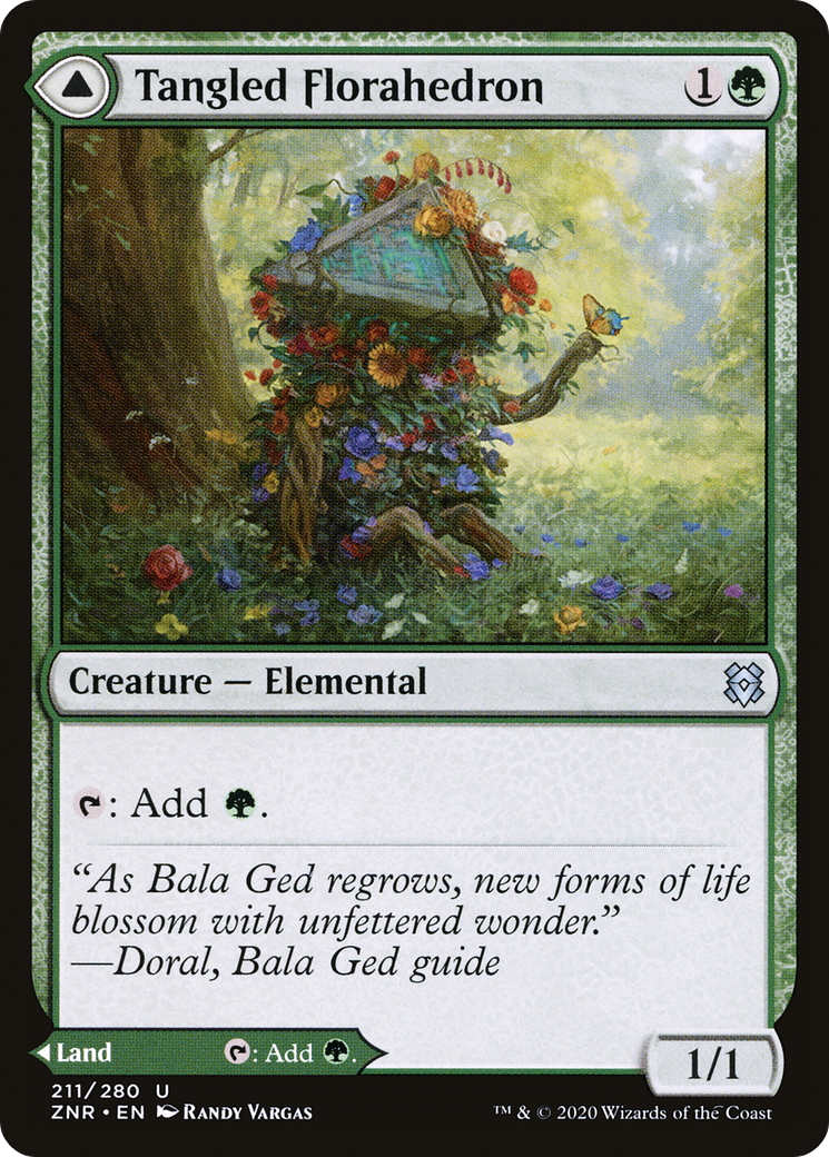 Tangled Florahedron (211) Foil - Zendikar Rising