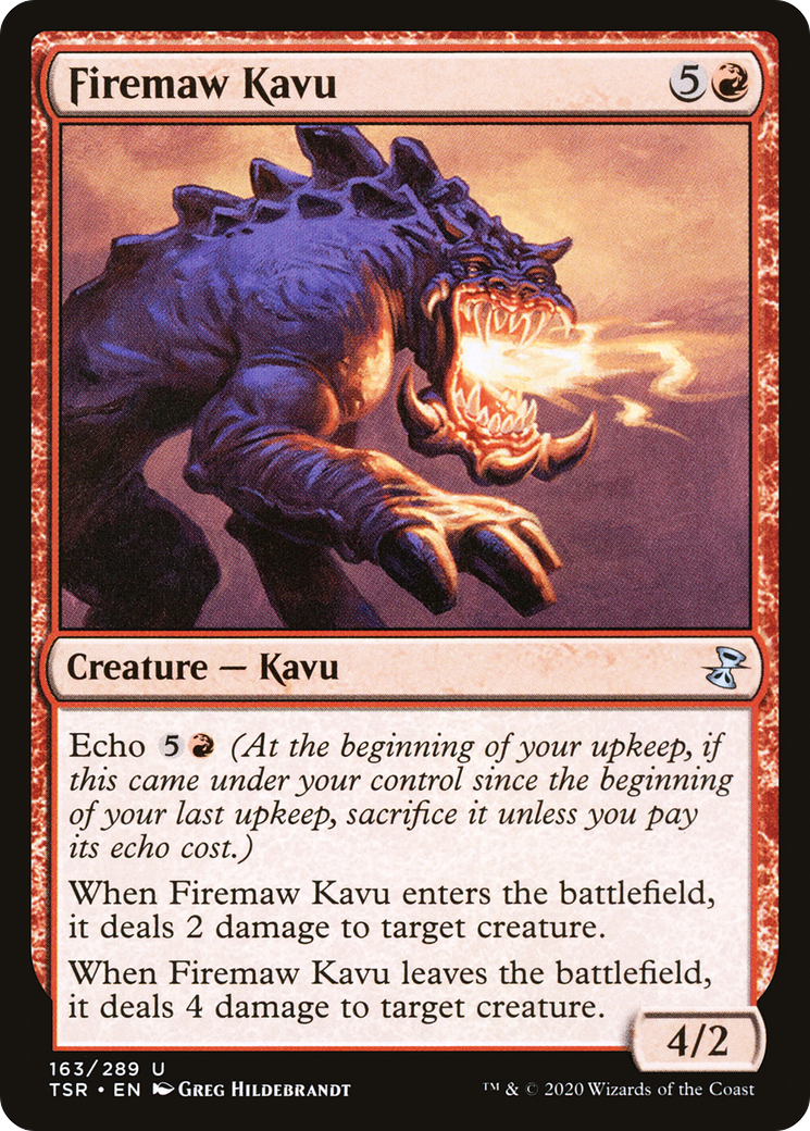 Firemaw Kavu (163) Foil - Time Spiral Remastered