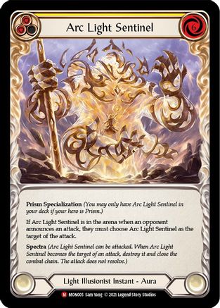 Arc Light Sentinel (MON005) (Unlimited Edition) Rainbow Foil - Monarch