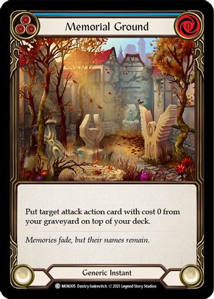 Memorial Ground (Blue) (MON305) (1st Edition) - Monarch