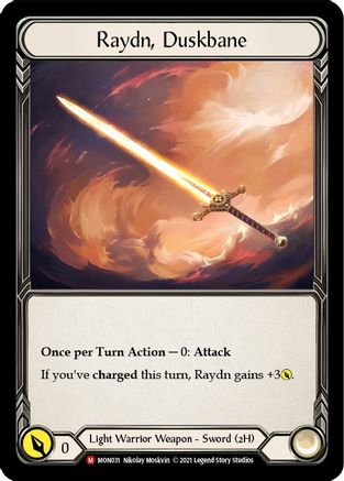 Raydn, Duskbane (MON031) (Unlimited Edition) Rainbow Foil - Monarch