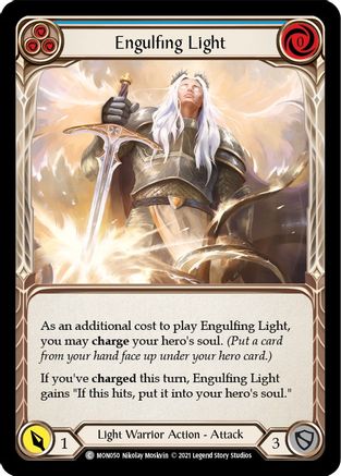 Engulfing Light (Blue) (MON050) (1st Edition) Rainbow Foil - Monarch