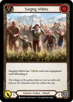 Surging Militia (Red) (MON287) (1st Edition) - Monarch
