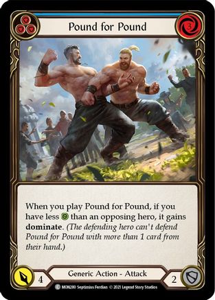 Pound for Pound (Blue) (MON280) Unlimited Edition  - Monarch