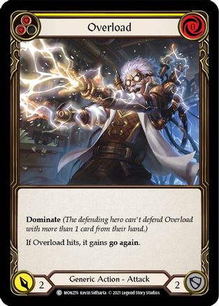Overload (Yellow) (MON276) (1st Edition) Rainbow Foil - Monarch