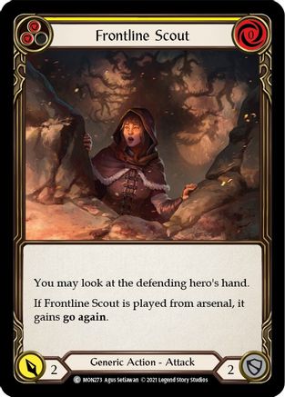 Frontline Scout (Yellow) (MON273) (1st Edition) - Monarch