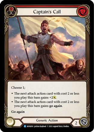 Captain's Call (Red) (MON260) Unlimited Edition - Monarch