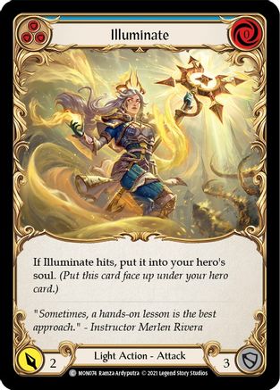 Illuminate (Blue) (MON074) Unlimited Edition Rainbow Foil - Monarch