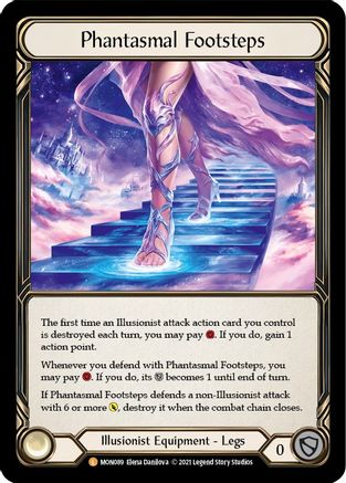 Phantasmal Footsteps (MON089) (1st Edition) Cold Foil - Monarch