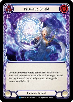Prismatic Shield (Blue) (MON094) (Unlimited Edition) Rainbow Foil - Monarch