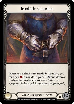 Ironhide Gauntlet (MON243) (1st Edition) - Monarch