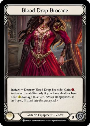 Blood Drop Brocade Unlimited Edition Rainbow Foil (MON238) - Monarch