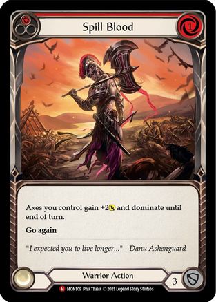 Spill Blood (MON109) Unlimited Edition Rainbow Foil - Monarch