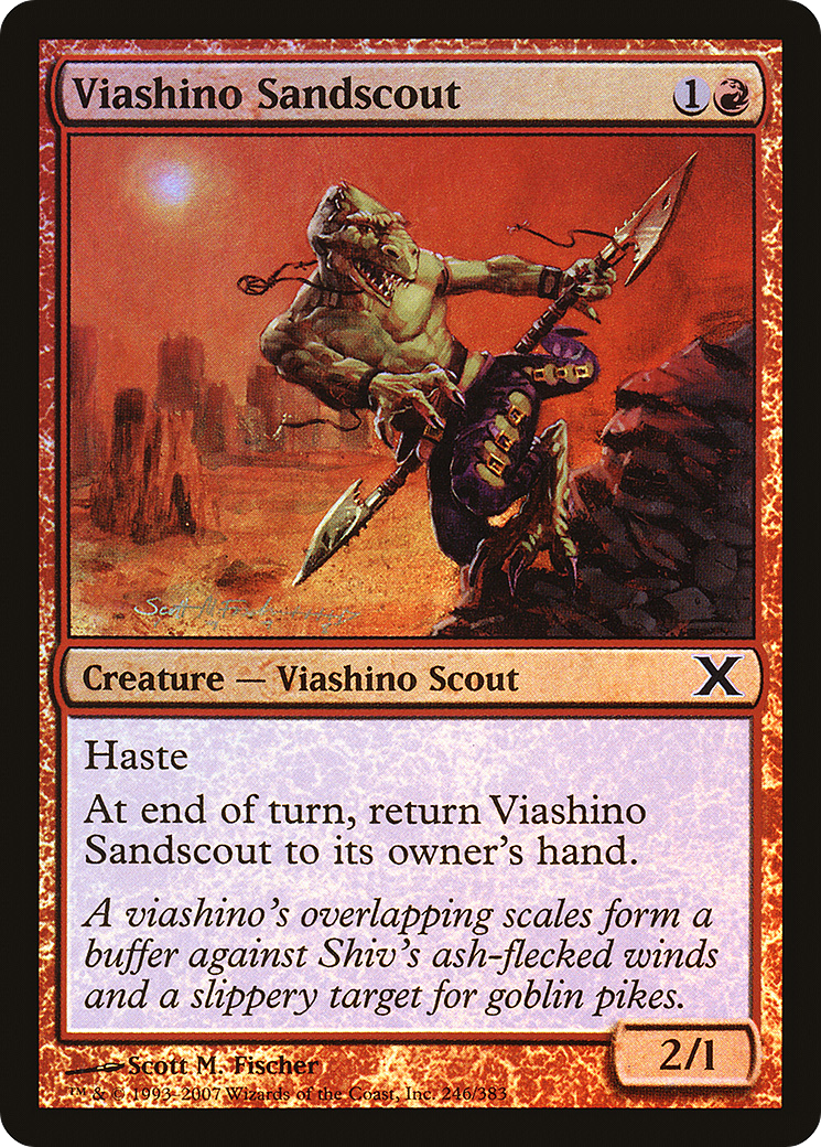 Viashino Sandscout (246) Foil - Tenth Edition