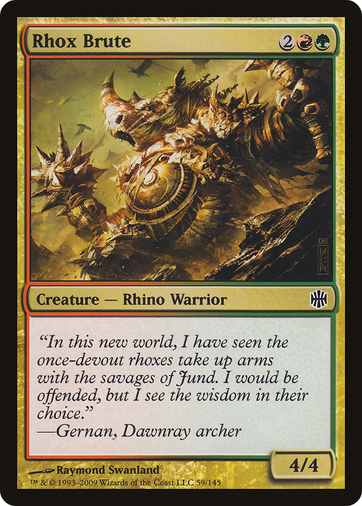 Rhox Brute (059) Foil - Alara Reborn
