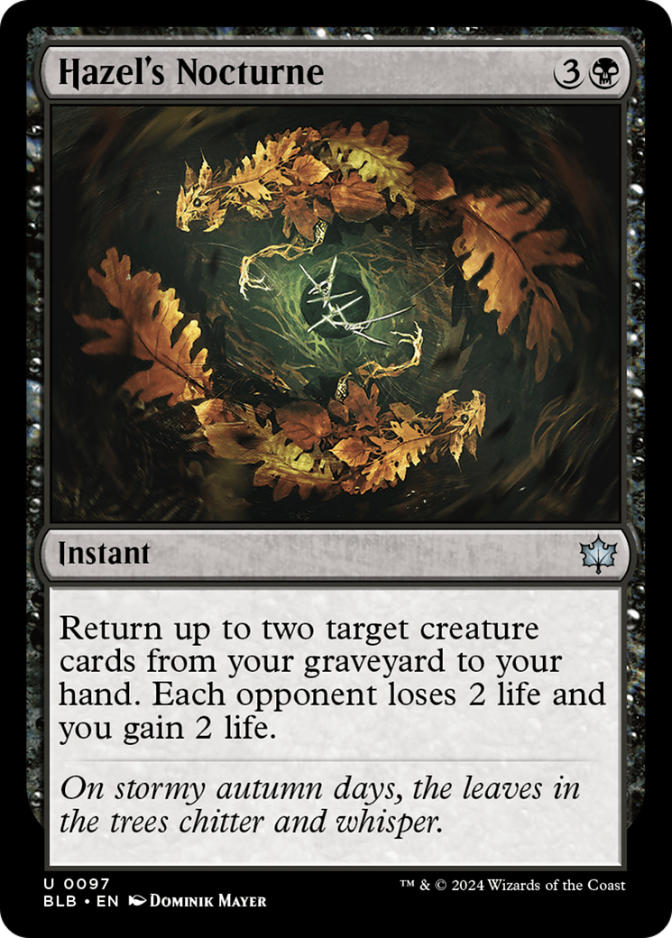 Hazel's Nocturne (097) Foil - Bloomburrow