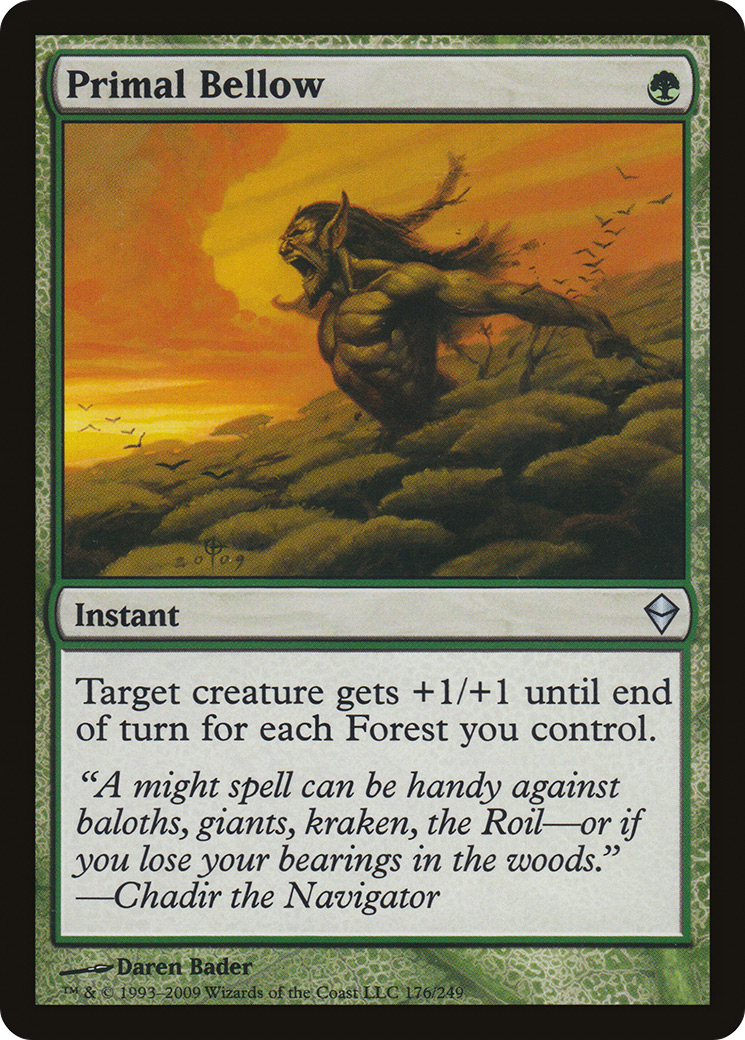 Primal Bellow (176) Foil - Zendikar