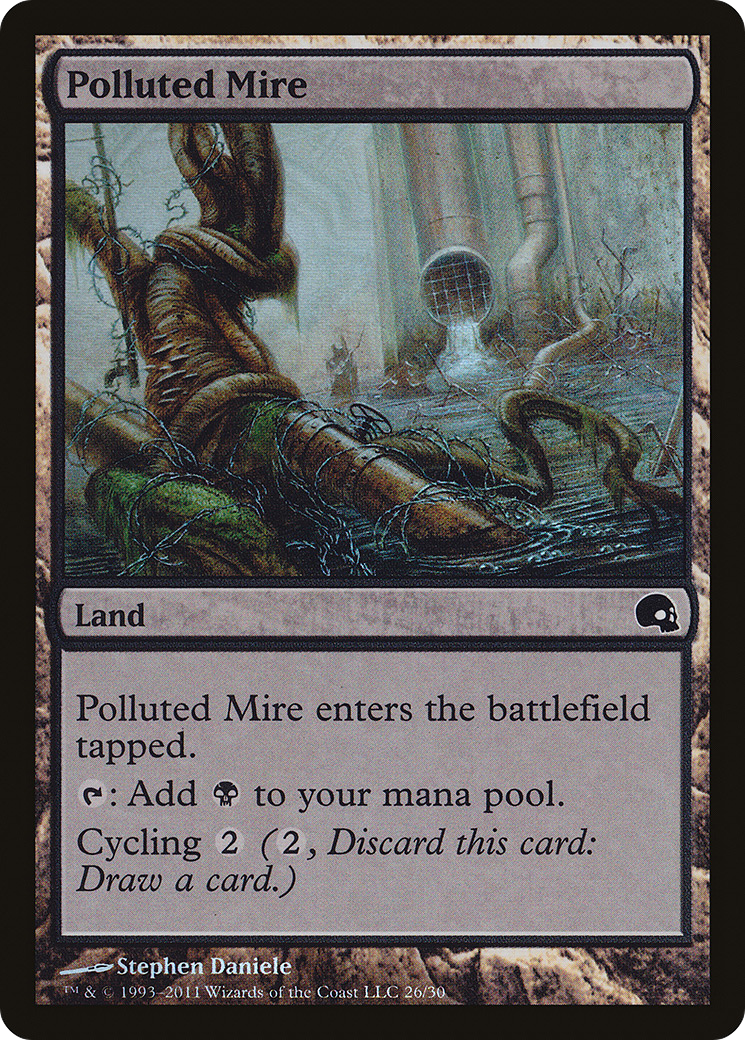Polluted Mire (026) Foil - Premium Deck Series: Graveborn