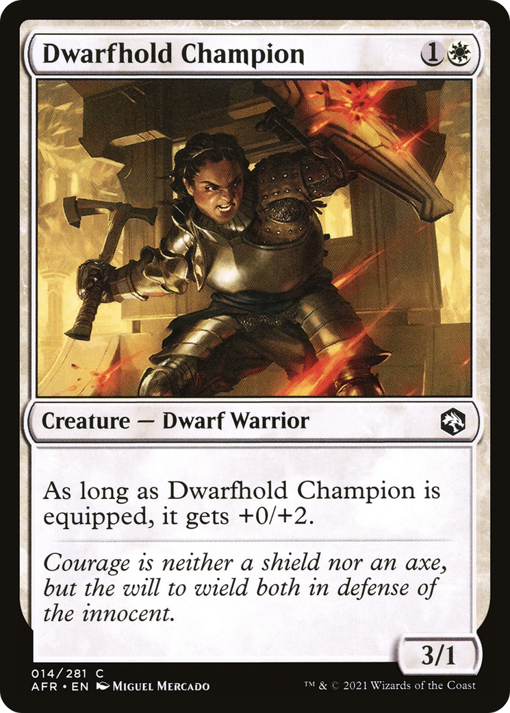 Dwarfhold Champion (014) Foil - Adventures in the Forgotten Realms