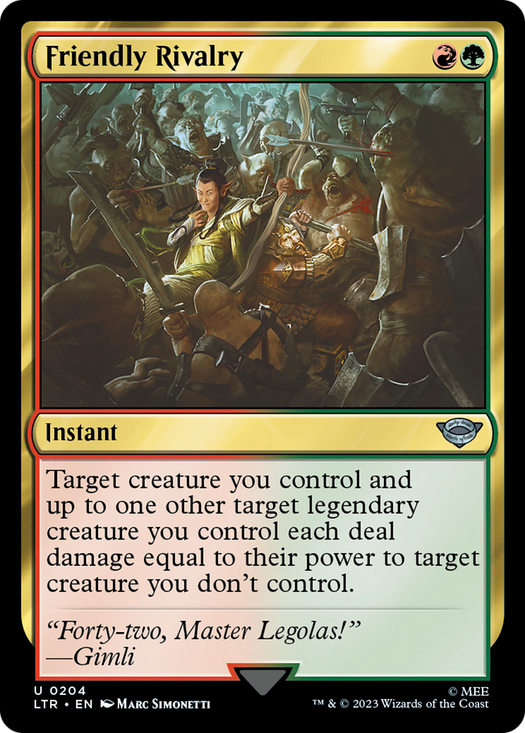 Friendly Rivalry (204) Foil - The Lord of the Rings: Tales of Middle-earth