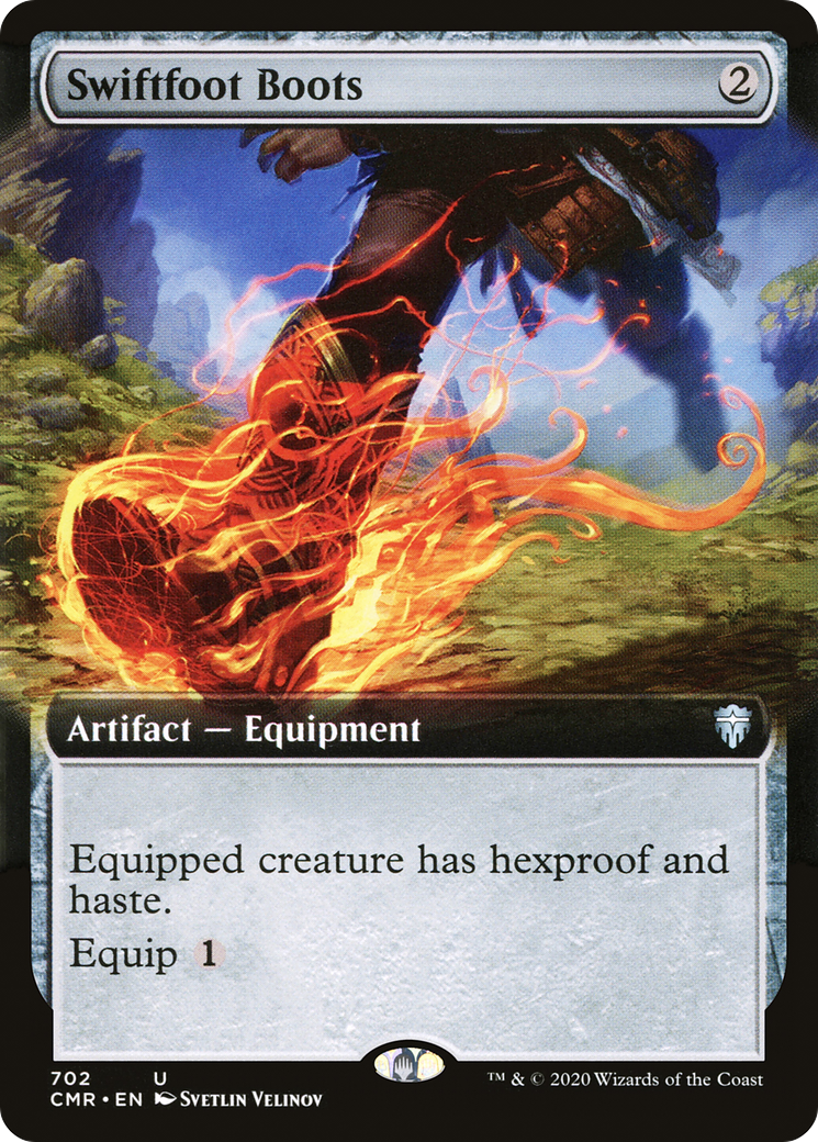 Swiftfoot Boots (Extended Art) (702) - Commander Legends