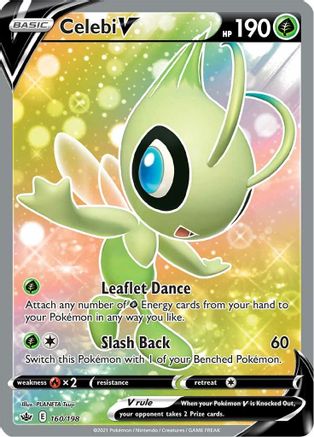 Celebi V (Full Art) (160) Holofoil - Chilling Reign