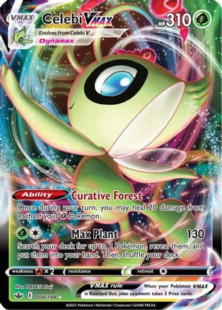 Celebi VMAX (8) Holofoil - Chilling Reign