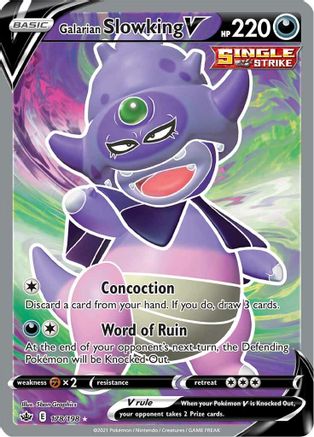 Galarian Slowking V (Full Art) (178) Holofoil - Chilling Reign
