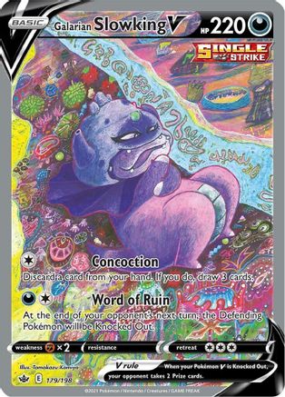 Galarian Slowking V (Alternate Full Art) (179) Holofoil - Chilling Reign