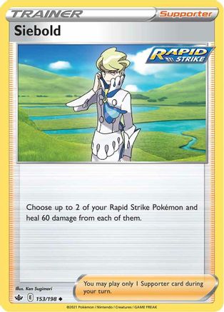 Siebold (153) Reverse Holofoil - Chilling Reign