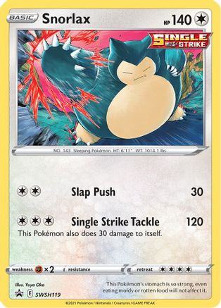 Snorlax - SWSH119 (SWSH119) Holofoil - SWSH Sword & Shield Promo Cards