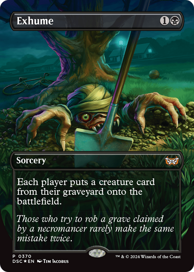 Exhume (Borderless) (370) Foil - Duskmourn: House of Horror Commander