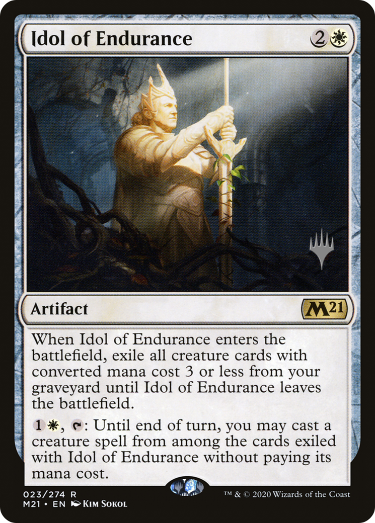 Idol of Endurance (23p) Foil - Core Set 2021 Promos