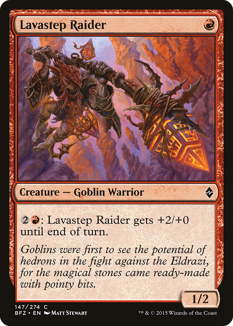 Lavastep Raider (147) Foil - Battle for Zendikar